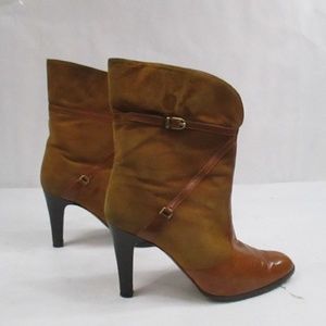 Tan Leather & Suede Alta Moda Boots 7.5